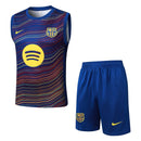 BARCELONA CONJUNTO ENTRENAMIENTO AZUL TWILL INJET 25/26 HOMBRE SIN MANGAS