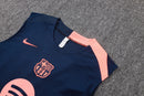 BARCELONA CONJUNTO ENTRENAMIENTO AZUL HOMBRO ROSA 25/26 HOMBRE SIN MANGAS