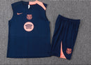 BARCELONA CONJUNTO ENTRENAMIENTO AZUL HOMBRO ROSA 25/26 HOMBRE SIN MANGAS