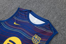 BARCELONA CONJUNTO ENTRENAMIENTO AZUL TWILL INJET 25/26 HOMBRE SIN MANGAS