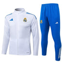 CONJUNTO SUDADERA + PANTS REAL MADRID ENTRENAMIENTO BLANCO AZUL 25/26 HOMBRE