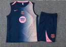 BARCELONA CONJUNTO ENTRENAMIENTO AZUL CURVE INKJET 25/26 HOMBRE SIN MANGAS