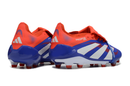 TACOS FÚTBOL PREDATOR ACCURACY 25ª GENERACIÓN FG AZUL/ROJO/BLANCO LENGÜETA PLEGABLE
