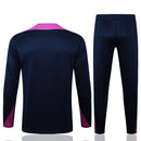 CONJUNTO SUDADERA + PANTS BARCELONA ENTRENAMIENTO COACH 25/26 HOMBRE MEDIO CIERRE